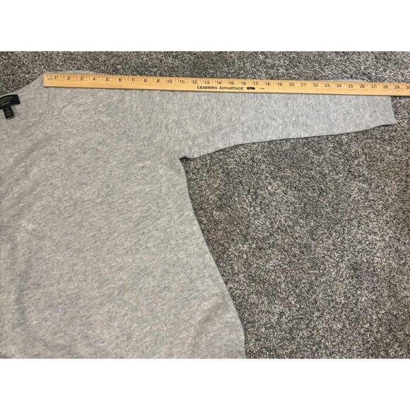 Charter Club 100% Cashmere Long Sleeve Crew Neck Pullover Sweater Gray Womens XL - Picture 6 of 8
